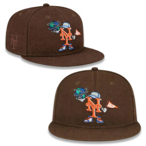 Mets Orbit Mascot Walnut Snapback Hat