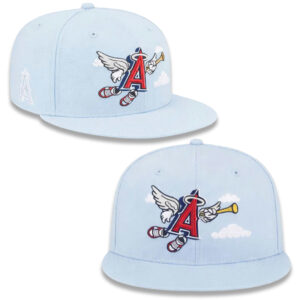 Angels Winged A Cartoon Soft Blue Snapback Hat