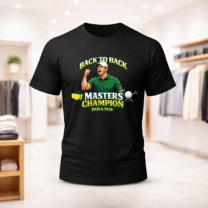 Rory McIlroy Back to Back Masters Champion 2025 2026 Shirt (1)