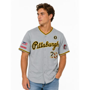 Celebrating America’s 250th Pirates 26 Gray Jersey (2)