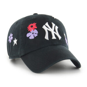 2026 Yankees Floral Flower Baseball Hat (3)