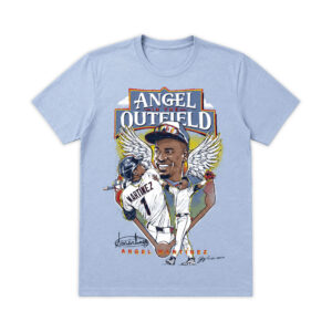 Angel Martinez In The Outfield Cleveland Baseball Signature Shirt