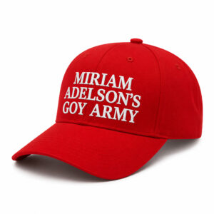 Miriam Adelson's Goy Army Hat (3)