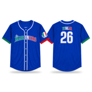 2026 Giveaway Italian Heritage Night Mariners Jersey