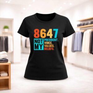Pink 8647 Not My President Voice Values Beliefs Shirt (2)