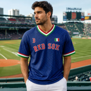 2026 Giveaway Italian Celebration Red Sox Jersey