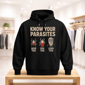Robert De Niro Know Your Parasites Deer Tick Dog Tick Luna Tick Anti Trump Shirt (3)