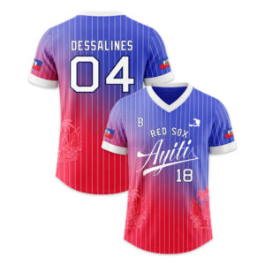 2026 Giveaway Haitian Celebration Red Sox Jersey