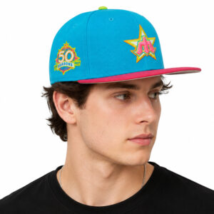 Mariners 50 Seasons Neon Fitted Hat (2)
