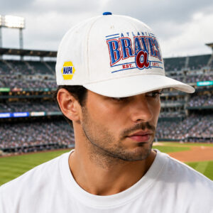 2026 Giveaway Corduroy Throwback Braves Hat (2)