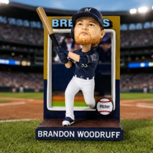 2026 Giveaway Brewers Woodruff Trading Card Bobblehead