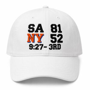 SA 81 NY 52 3RD Quarter Scoreboard Hat
