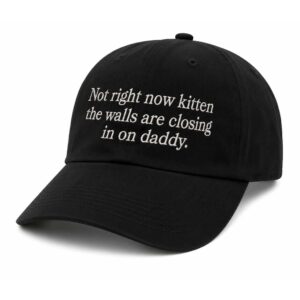 Not Right Now Kitten The Walls Are Closing In On Daddy 2026 Hat (1)