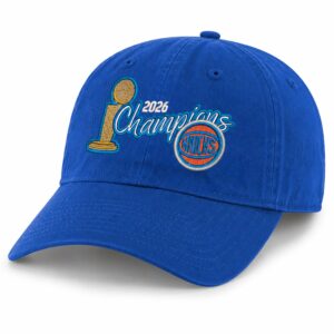 Knicks Blue Finals World Champion 2026 Hat (3)