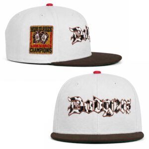 2026 Dodgers Cow Print Script World Series Champions Hat