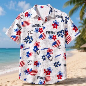 2026 Padres Patriotic Hawaiian Shirt Giveaway