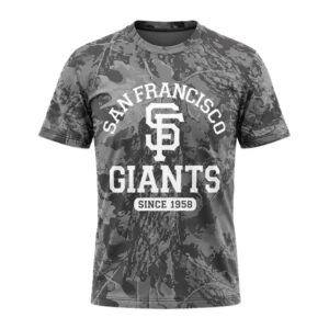 2026 Giants Since 1958 Camo Shirt Giveaway