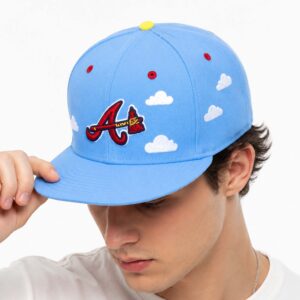 Braves Number 23 Light Blue Clouds Hat (3)