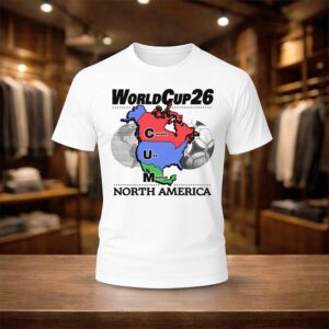 World Cup 26 Cum Map North America Shirt