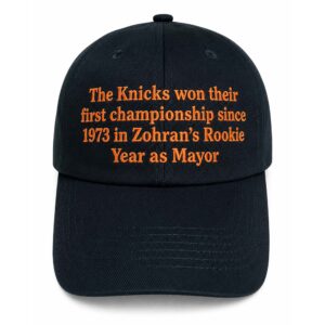 The Knicks Won Their First Championship Since 1973 In Zohran's Rookie Year Hat (2)