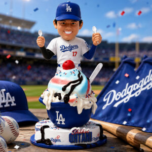 2026 Shohei Ohtani Ice Cream Helmet Dodgers Bobblehead Giveaway (2)