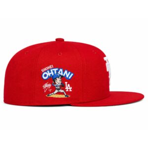 Shohei Ohtani LA Dodgers Red Snapback Hat (2)