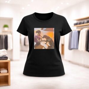 Ariana Grande Slipping Down With Dog Shirt (2)