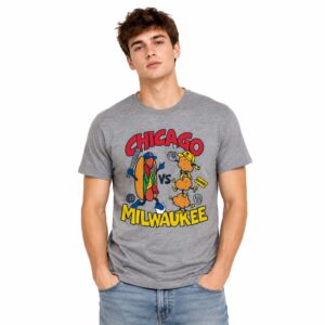 Chicago x Milwaukee Rivalry Carton Tee Hot Dog Shirt (4)