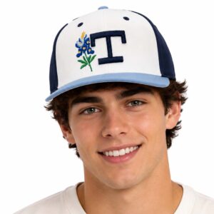 2026 Rangers Bluebonnet Embroidery Hat (3)