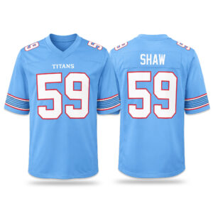 2026 Tim Shaw Hall Of Famer’s Titans Football Jersey