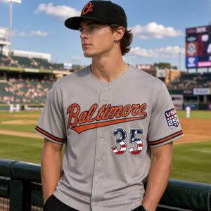Orioles Adley Rutschman USA 250th Anniversary Jersey (2)
