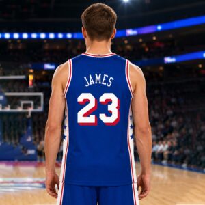LeBron James Philadelphia 76ers 23 Swingman Jersey 2 LeBron James Philadelphia 76ers 23 Swingman Jersey (3)