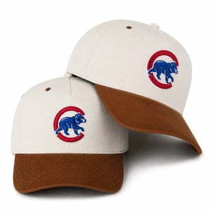 Cubs Cream Brown Baseball Hat