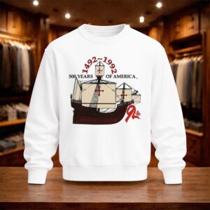 Shia LaBeouf Christopher Columbus 1492 1992 500 Years of America Ship Shirt (4)