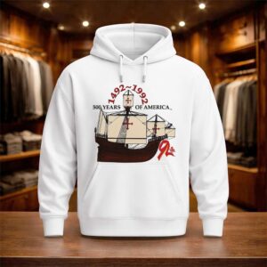 Shia LaBeouf Christopher Columbus 1492 1992 500 Years of America Ship Shirt (3)