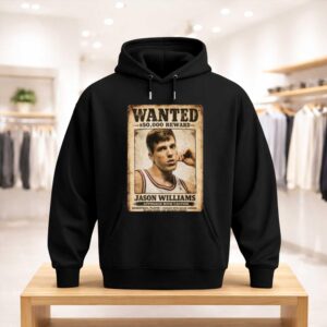 Allen Iverson Wear Jason Williams Wanted 50000 Reward Approach With Caution Shirt (3)