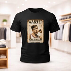 Allen Iverson Wear Jason Williams Wanted 50000 Reward Approach With Caution Shirt