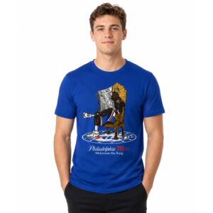LeBron James Philadelphia 76ers Welcomes The King Shirt (2)