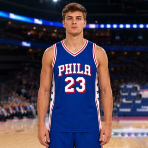 LeBron James Philadelphia 76ers 23 Swingman Jersey 1 LeBron James Philadelphia 76ers 23 Swingman Jersey (2)