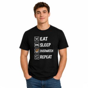 Eat Sleep Overwatch Repeat Shirt (2)