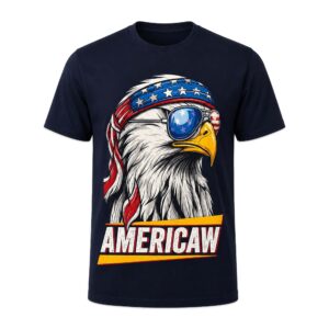 Bald Eagle Americaw American Flag USA Patriotic Merica Shirt