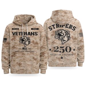 2026 Stripers Veterans Day 250 Years Of Freedom Hoodie