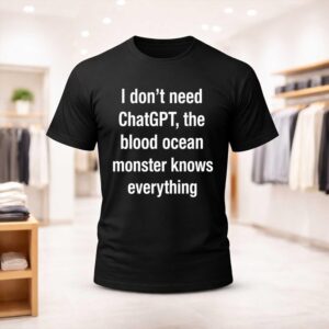 I Don't Need ChatGPT The Blood Ocean Monster Knows Everything Shirt