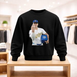 Enrique Hernandez Dodgers Middle Finger Back to Back Champions Shirt (4)