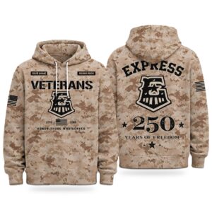 2026 Express Veterans Day 250 Years Of Freedom Hoodie