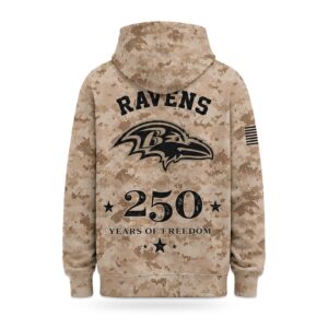 2026 Ravens Veterans Day 250 Years Of Freedom Hoodie (2)