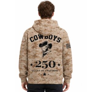 2026 Cowboys Veterans Day 250 Years Of Freedom Hoodie (3)