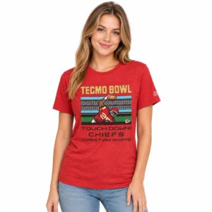 Christian Okoye Tecmo Bowl Touchdown Chiefs Shirt (2)