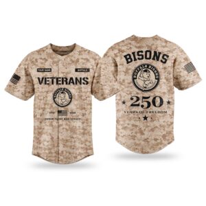 2026 Bisons Veterans Day 250 Years Of Freedom Jersey