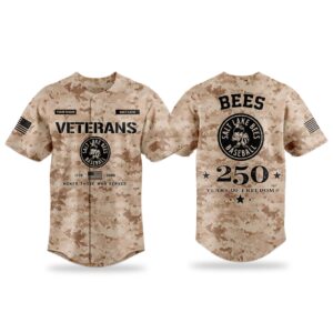 2026 Bees Veterans Day 250 Years Of Freedom Jersey